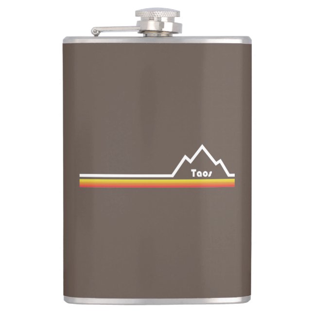 Taos, New Mexico Flask (Front)