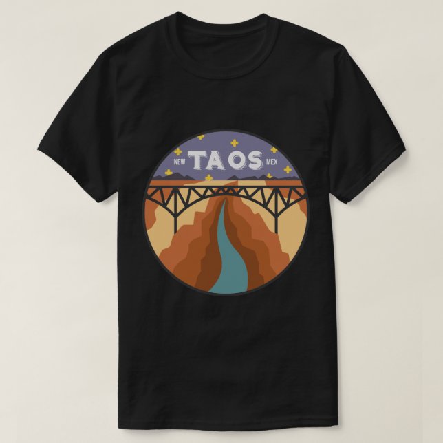 Taos, New Mexico - Night T-Shirt (Design Front)