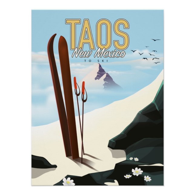 Taos New Mexico ski poster (Front)