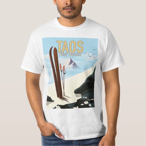 Taos New Mexico ski poster T_Shirt
