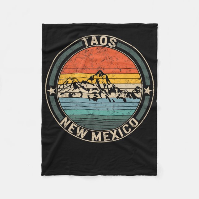 Taos New Mexico Skiing Taos Ski Valley Snowboardin Fleece Blanket (Front)
