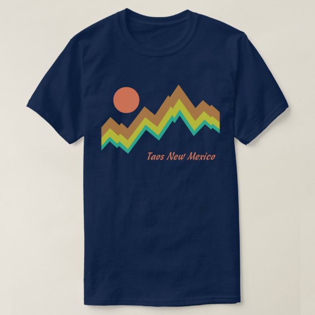 Taos New Mexico T-Shirt (Design Front)