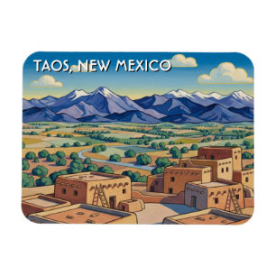 Taos New Mexico Travel Magnet