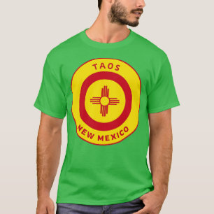 Taos New Mexico Zia Flag Bullseye T-Shirt