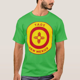 Taos New Mexico Zia Flag Bullseye T-Shirt