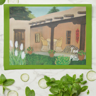 Taos Patio ~ Landscape Kitchen Towel
