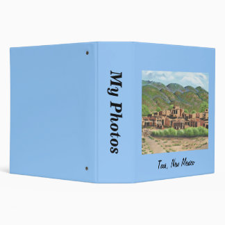 Taos Pueblo, New Mexico 3 Ring Binder