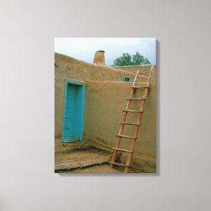Taos Pueblo New Mexico Photograph Canvas Print