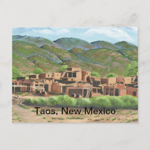 Taos Pueblo, New Mexico Postcard