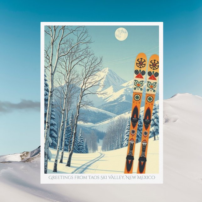 Taos Ski Valley New Mexico ski vacation Postcard (Creator Uploaded)
