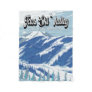 Taos Ski Valley Ski Area Winter New Mexico Vintage Fleece Blanket