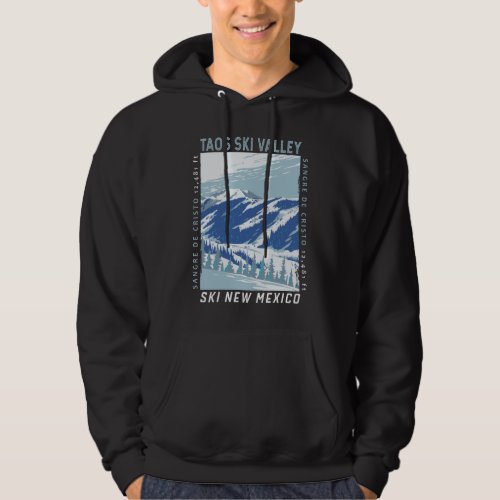 Taos Ski Valley Ski Area Winter New Mexico Vintage Hoodie