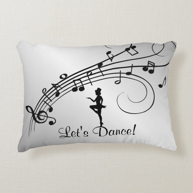 Tap Dance 3 Accent Pillow (Front)