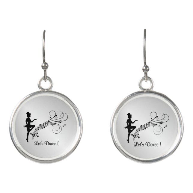 Tap Dance 3 Earrings (Front)