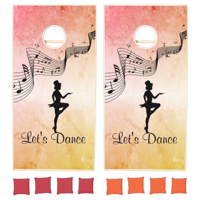 Tap Dance 3 Let's Dance Cornhole Set (Set)