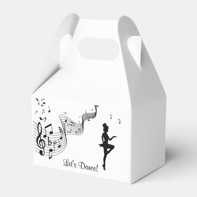 Tap Dance 3 Let's Dance Favor Boxes (Front Side)