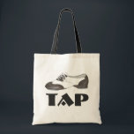 Tap Dance Black White Oxford Shoe Dancer Gift Bag<br><div class="desc">Tote bag features an original marker illustration of a black and white oxford tap shoe,  with TAP in a fun font. Great for your favorite dancer,  dance teacher,  or dance enthusiast! Other dance shoe designs also available.</div>