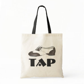 Tap Dance Black White Oxford Shoe Dancer Gift Bag