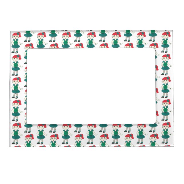 Tap Dance Class Recital Teacher Tapdancing Girl Magnetic Frame (Front)
