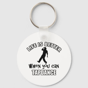 Tap dance designs keychain