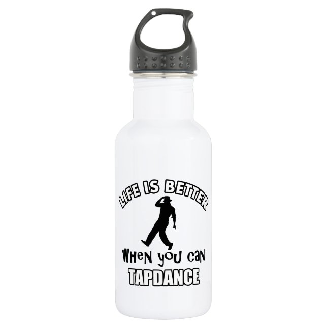Tap dance Designs Water Bottle (Front)