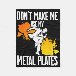 Tap Dance, Don't Make Me Use My Metal Plates, Tap Fleece Blanket