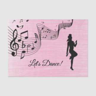Tap Dance Pink Tissue Paper