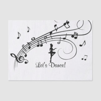 Tap Dance Pink Tissue Paper