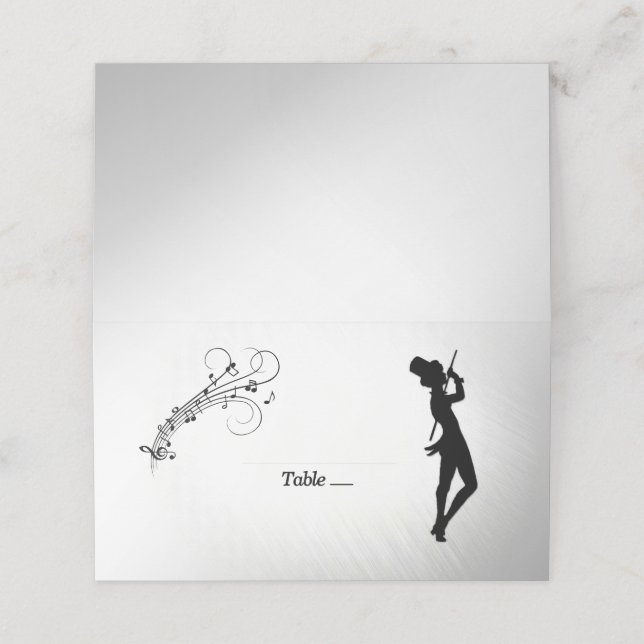 Tap Dance Place Cards (Outside Unfolded)