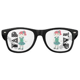 TAP Dance Recital Costume Tapdance Green Black Retro Sunglasses