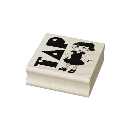 TAP Dance Recital Tapdance Girl Dancer Teacher Rubber Stamp