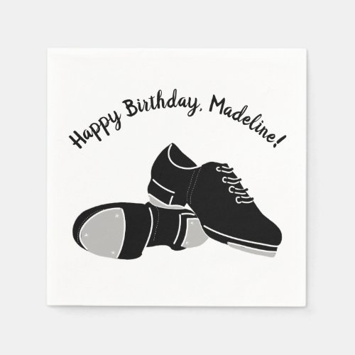 Tap Dance Shoes Tap Dancers Party Napkins