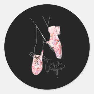 Tap Dance Tap Dancer Classic Round Sticker