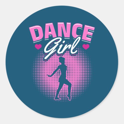 Tap Dance Tap Dancing Dance Girl  Classic Round Sticker