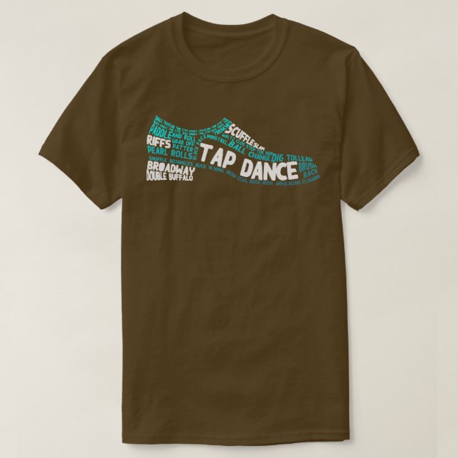 Tap Dance Tap Shoe T-Shirt (Design Front)