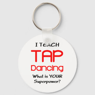 tap dance teach keychain