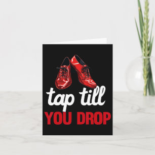 Tap Dance Teacher Appreciation For Women Girls Mom Card