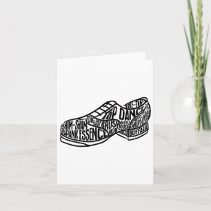 Tap Dance Teacher Tap Dancer Tap Dancing Steps Card