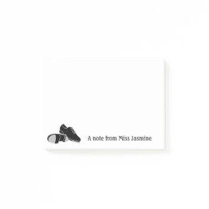Tap Dance Teachers Instructors Personalized Post-it Notes