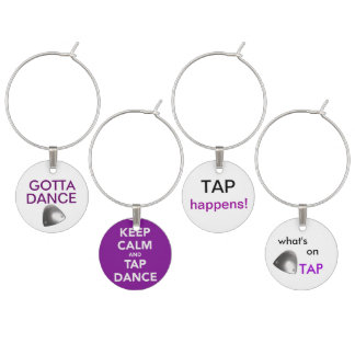 Tap Dance Wine Charms