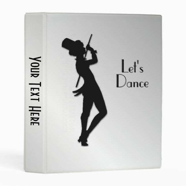 Tap Dancer 4 Let's Dance Personalized Mini Binder (Front/Spine)