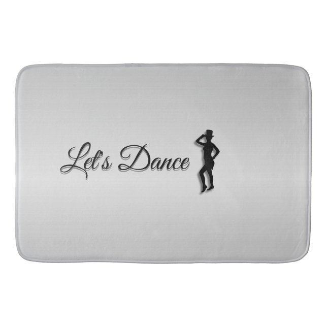 Tap Dancer Let's Dance Bathroom Mat (Front)