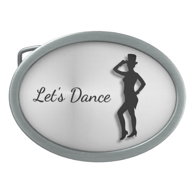Tap Dancer Let's Dance Belt Buckle (Front)