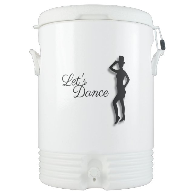 Tap Dancer Let's Dance Beverage Cooler (Front)