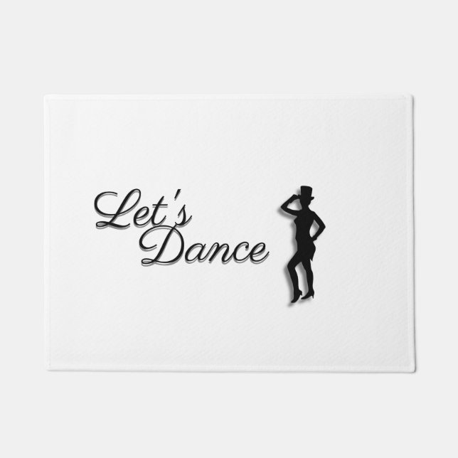 Tap Dancer Let's Dance Doormat (Front)