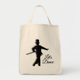Tap Dancer Let's Dance Large Tote Bag