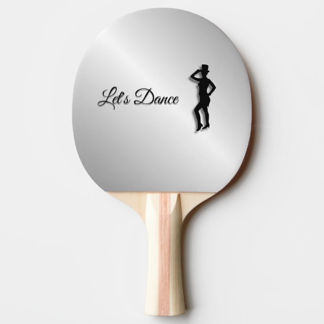 Tap Dancer Let's Dance Ping-Pong Paddle (Back)