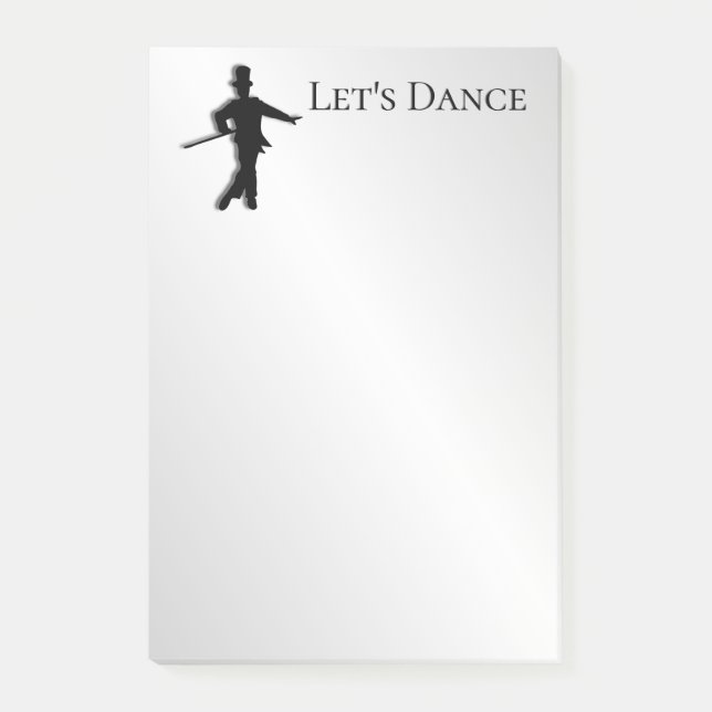 Tap Dancer Let's Dance Post-it Notes (Front)