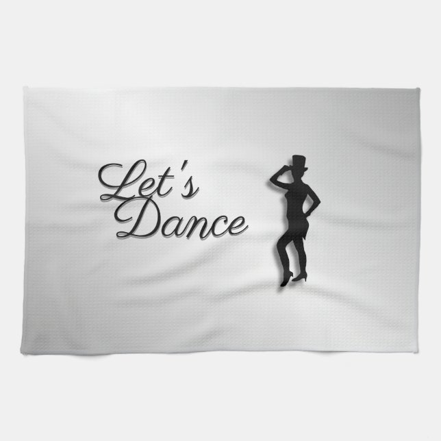 Tap Dancer Let's Dance Towel (Horizontal)