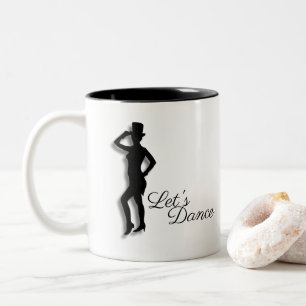 Tap Dancer Let's Dance Two-Tone Coffee Mug